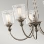 Elstead Lighting Waverly lampa wisząca 5x60 W cynowa KL-WAVERLY5-CLP zdj.3