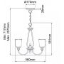 Elstead Lighting Waverly lampa wisząca 5x60 W cynowa KL-WAVERLY5-CLP zdj.2