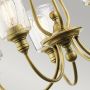 Elstead Lighting Waverly lampa wisząca 5x60 W mosiądz KL-WAVERLY5-NBR zdj.3
