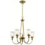 Elstead Lighting Waverly lampa wisząca 5x60 W mosiądz KL-WAVERLY5-NBR zdj.1