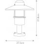 Elstead Lighting Klampenborg lampa stojąca zewnętrzna 1x60 W czarna KLAMPENBORG-PED-BK zdj.2
