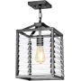 Elstead Lighting Louvre lampa wisząca 1x60 W szary/popielaty LOUVRE-1P zdj.4