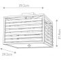 Elstead Lighting Louvre lampa podsufitowa 4x60 W szara LOUVRE-4F zdj.2