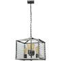 Elstead Lighting Louvre lampa wisząca 4x60 W szary/popielaty LOUVRE-4P zdj.3
