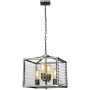 Elstead Lighting Louvre lampa wisząca 4x60 W szary/popielaty LOUVRE-4P zdj.1
