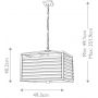 Elstead Lighting Louvre lampa wisząca 6x60 W szary/popielaty LOUVRE-6P zdj.2