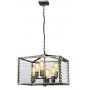 Elstead Lighting Louvre lampa wisząca 6x60 W szary/popielaty LOUVRE-6P zdj.1
