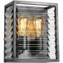 Elstead Lighting Louvre kinkiet 2x60 W szary LOUVRE2 zdj.1
