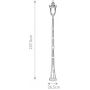 Elstead Lighting Philadelphia lampa stojąca zewnętrzna 3x60 W postarzany brąz PH5-L-OB zdj.2