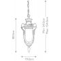 Elstead Lighting Philadelphia lampa wisząca 1x60 W postarzany brąz PH8-M-OB zdj.2