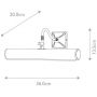 Elstead Lighting Picture Light kinkiet 2x40 W szczotkowany mosiądz PL1-20-BB zdj.2