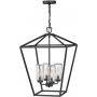 Quintiesse Alford Place lampa wisząca 4x40 W czarna QN-ALFORD-PLACE-4P-MB zdj.1