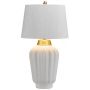 Quintiesse Bexley lampa stołowa 1x60 W biała/szczotkowany mosiądz QN-BEXLEY-TL-WBB zdj.2