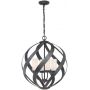 Quintiesse Blacksmith lampa wisząca 4x40 W stara czerń/opal  QN-BLACKSMITH-4P-OBK zdj.1