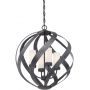 Quintiesse Blacksmith lampa wisząca 4x40 W stara czerń/opal  QN-BLACKSMITH-4P-OBK zdj.2