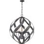 Quintiesse Blacksmith lampa wisząca 5x40 W stara czerń/opal QN-BLACKSMITH-5P-OBK zdj.1