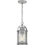 Quintiesse Booker lampa wisząca 1x60 W przezroczysta-aluminium QN-BOOKER8-S-IA zdj.1