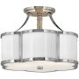 Quintiesse Chance lampa podsufitowa 2x60 W polerowany nikiel QN-CHANCE-SF-S-PN zdj.1