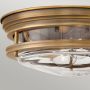 Quintiesse Hadrian lampa podsufitowa 2x40 W przezroczysta/szczotkowany brąz QN-HADRIAN-FS-BR-CLEAR zdj.2