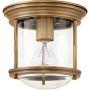 Quintiesse Hadrian lampa podsufitowa 1x60 W przezroczysta/szczotkowany brąz QN-HADRIAN-MINI-F-BR-CLEAR zdj.1