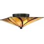Elstead Lighting Asheville lampa podsufitowa 2x60 W bursztynowa-czerwona-kremowa QZ-ASHEVILLE-F zdj.1