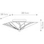 Elstead Lighting Asheville lampa podsufitowa 2x60 W bursztynowa-czerwona-kremowa QZ-ASHEVILLE-F zdj.2