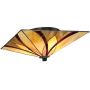 Elstead Lighting Asheville lampa podsufitowa 2x60 W bursztynowa-czerwona-kremowa QZ-ASHEVILLE-F zdj.4