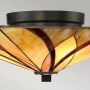 Elstead Lighting Asheville lampa podsufitowa 2x60 W bursztynowa-czerwona-kremowa QZ-ASHEVILLE-F zdj.6