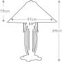 Elstead Lighting Asheville lampa stołowa 2x60 W bursztynowa-kremowa-czerwona QZ-ASHEVILLE-TL zdj.2