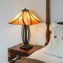 Elstead Lighting Asheville lampa stołowa 2x60 W bursztynowa-kremowa-czerwona QZ-ASHEVILLE-TL zdj.5