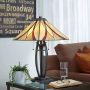 Elstead Lighting Asheville lampa stołowa 2x60 W bursztynowa-kremowa-czerwona QZ-ASHEVILLE-TL zdj.6