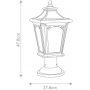 Elstead Lighting Bedford lampa stojąca zewnętrzna 1x60 W czarna QZ-BEDFORD3-M zdj.2