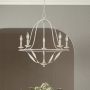 Elstead Lighting Bradbury lampa wisząca 5x40 W antyczna biel QZ-BRADBURY5-AWH zdj.4