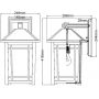 Elstead Lighting Cedar Point kinkiet zewnętrzny 1x60 W czarny QZ-CEDAR-POINT-L-BK zdj.2