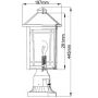 Elstead Lighting Cedar Point lampa stojąca zewnętrzna 1x60 W czarna QZ-CEDAR-POINT3-M-BK zdj.2