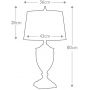 Elstead Lighting Dennison lampa stołowa 1x60 W polerowany nikiel-kremowa QZ-DENNISON-PN zdj.2
