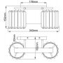 Elstead Lighting Divine kinkiet 2x3 W polerowany chrom QZ-DIVINE2-PC-BATH zdj.2