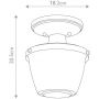 Elstead Lighting Dublin lampa podsufitowa 1x40 W polerowany chrom QZ-DUBLIN-SF-PC zdj.2