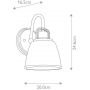 Elstead Lighting Dublin kinkiet 1x3 W polerowany chrom QZ-DUBLIN1-PC zdj.2
