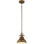 Elstead Lighting Emery lampa wisząca 1x60 W postarzany mosiądz QZ-EMERY-P-S-WS zdj.1