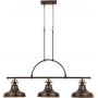 Elstead Lighting Emery lampa wisząca 3x60 W brąz palladiański QZ-EMERY3P-PN zdj.1
