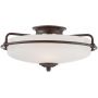 Elstead Lighting Griffin lampa podsufitowa 3x60 W brąz palladiański QZ-GRIFFIN-F-PN zdj.1