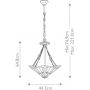 Elstead Lighting Inglenook lampa wisząca 3x60 W ciemny brąz QZ-INGLENOOK-P-B zdj.2