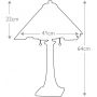 Elstead Lighting Inglenook lampa stołowa 2x60 W ciemny brąz QZ-INGLENOOK-TL zdj.2