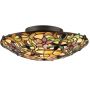 Elstead Lighting Kami lampa podsufitowa 2x60 W vintage brąz QZ-KAMI-F zdj.1