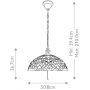 Elstead Lighting Kami lampa wisząca 3x60 W vintage brąz QZ-KAMI-P zdj.2