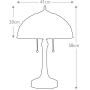 Elstead Lighting Kami lampa stołowa 2x60 W vintage brąz QZ-KAMI-TL zdj.2