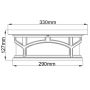 Elstead Lighting Marblehead plafon zewnętrzny 2x60 W biała QZ-MARBLEHEAD-F-WHT zdj.2