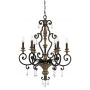 Elstead Lighting Marquette lampa wisząca 6x60 W postarzany brąz QZ-MARQUETTE6-A zdj.1