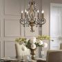 Elstead Lighting Marquette lampa wisząca 6x60 W postarzany brąz QZ-MARQUETTE6-A zdj.3